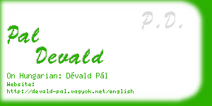 pal devald business card
